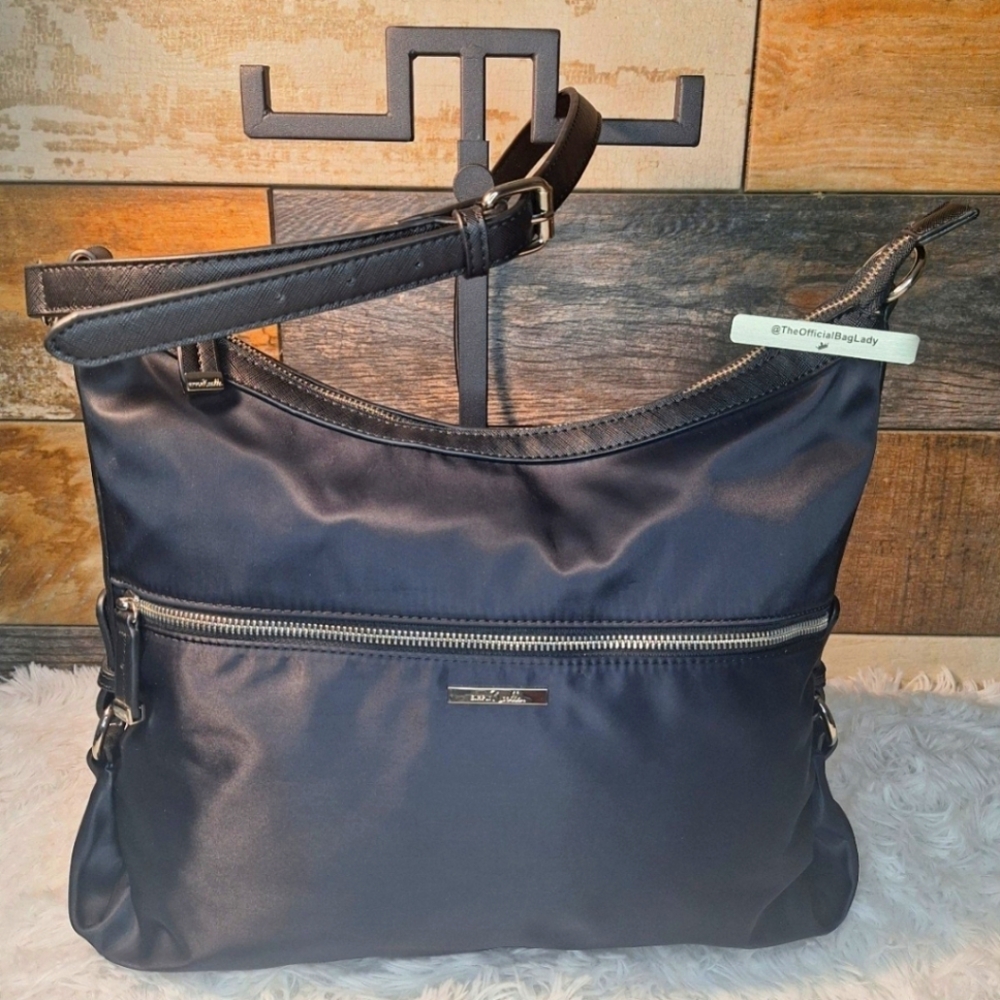Simply Noelle Stylish Black Nylon Adjustable Crossbody Bag - NWOT